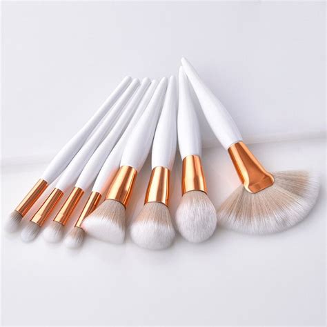 pcset  designed makeup brushes soft bristles hair foundation