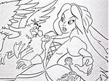 Vanessa Coloring Pages Disney Walt Scuttle Characters Mermaid Little Ursula Ariel Fanpop Getdrawings Getcolorings Colouring Template sketch template