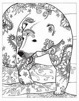 Winter Coloring Pages Adults Animal sketch template