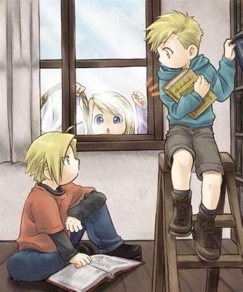 ed winry and al fullmetal alchemist brotherhood fma brotherhood pinterest window