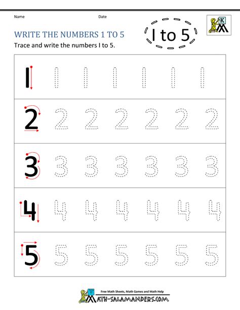 writing numbers worksheets write  numbers   gif