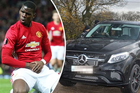Paul Pogba Manchester United Midfielder Photographed Driving New