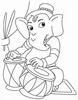 Ganesha Ganesh Coloring Pages Lord Kids Tabla Drawing Playing Pencil Colouring Bal Sketch Printable Color Template Getcolorings Print Wonder Getdrawings sketch template