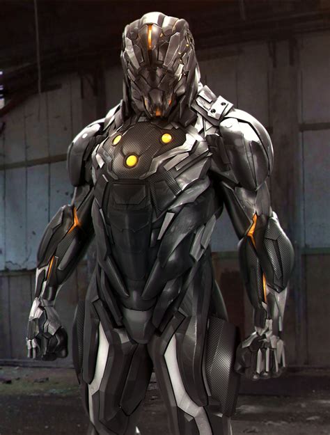 artstation steel armor mars armor concept futuristic armour