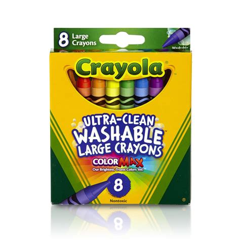 crayola ultra clean washable crayons large crayons  count walmartcom