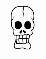 Skull Printable Coloring Pages Kids Funny Clipart Cliparts Clip Pitures Library Designs Stroke sketch template