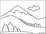 Coloring Mountain Pages Drawing Landforms Plateau Mountains Landform Clipart Landscape Sheets Valley Color Mount Geography Printable Science Range Getdrawings Beautiful sketch template