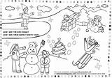 Winter Coloring Pages Activities Season Worksheets Kids Preschool Kindergarten Printables Worksheet Printable Toddler Trees Plants Crafts Spring sketch template