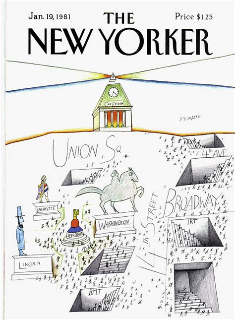 New Yorker January 19th 1981 By Saul Steinberg