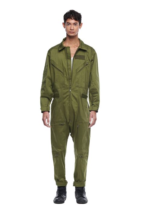 military jumpsuit  green jonny cota