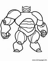 Coloring Baymax Hero Big Robot Pages Printable sketch template
