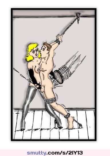 Femdom Cartoon Bondage Tiedup Spanking Paddle