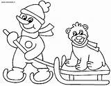 Invierno Hiver Animaux Coloriages Inverno Delphinemananou Maestra Deportes sketch template