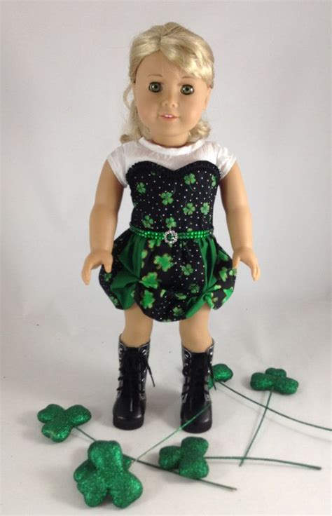 18t Holiday Wear St Patricks Day Outfit 3 Piece Etsy Doll Clothes