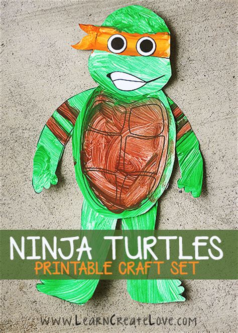 teenage mutant ninja turtles craft printables  mom