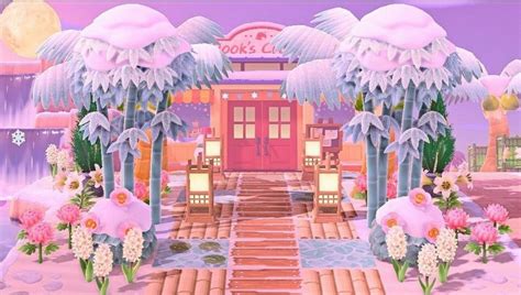 acnh tropical pink nooks cranny entrance animal crossing animal