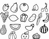 Frutta Disegni Verdura Disegnare sketch template