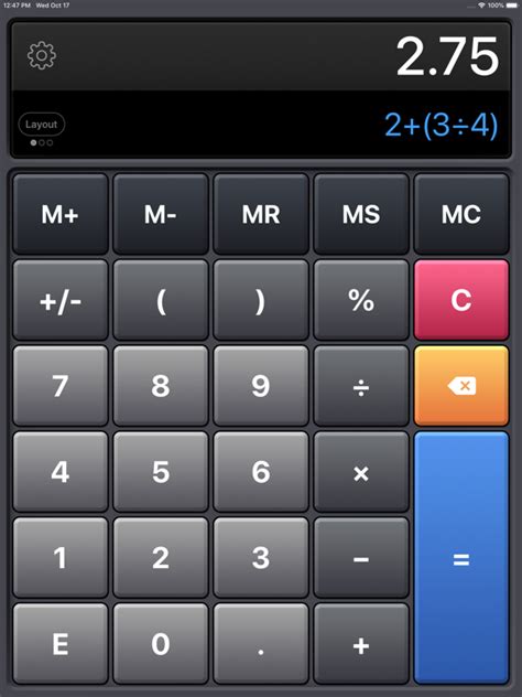 calculator hd pro   scientific calculator   ipad iphone  ipod screenshot