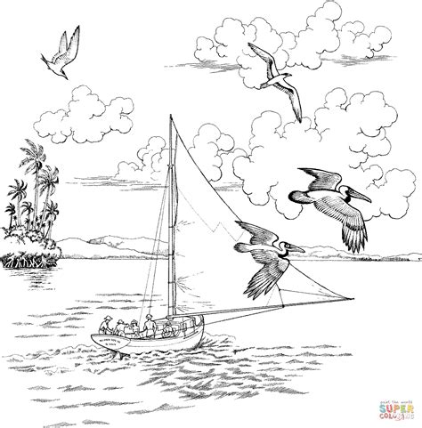 top ideas  printable boat coloring pages  adults