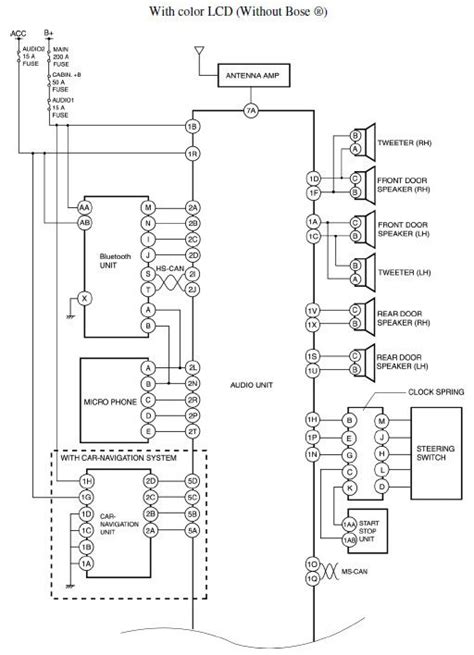 infiniti bose amp wiring diagram weavefed