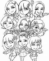 Twice Chibi Momo Nayeon Signal Dahyun Drawing Cute Progress Instagram Idol Hirai sketch template