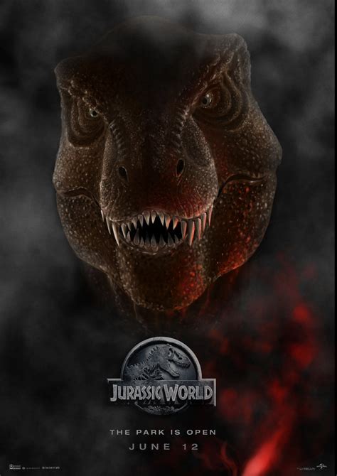 jurassic world  rex poster stan winston school  character arts forums