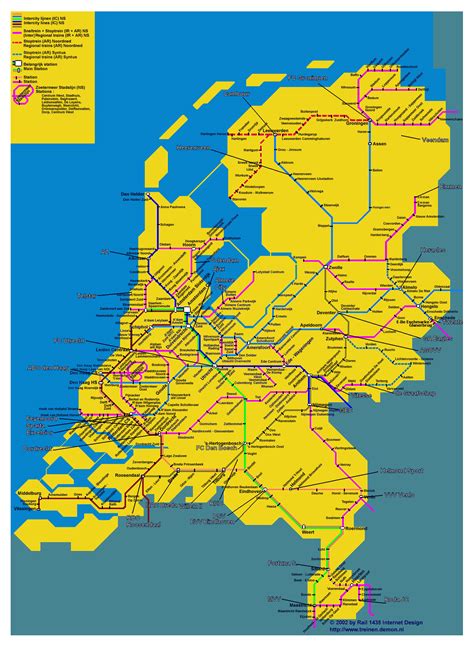 large train map  netherlands holland large train map vidianicom maps   countries