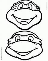 Ninja Turtle Turtles Coloring Pages Face Clipart Teenage Mutant Printable Head Drawing Cute Silhouette Birthday Clip Template Classic Color Mask sketch template