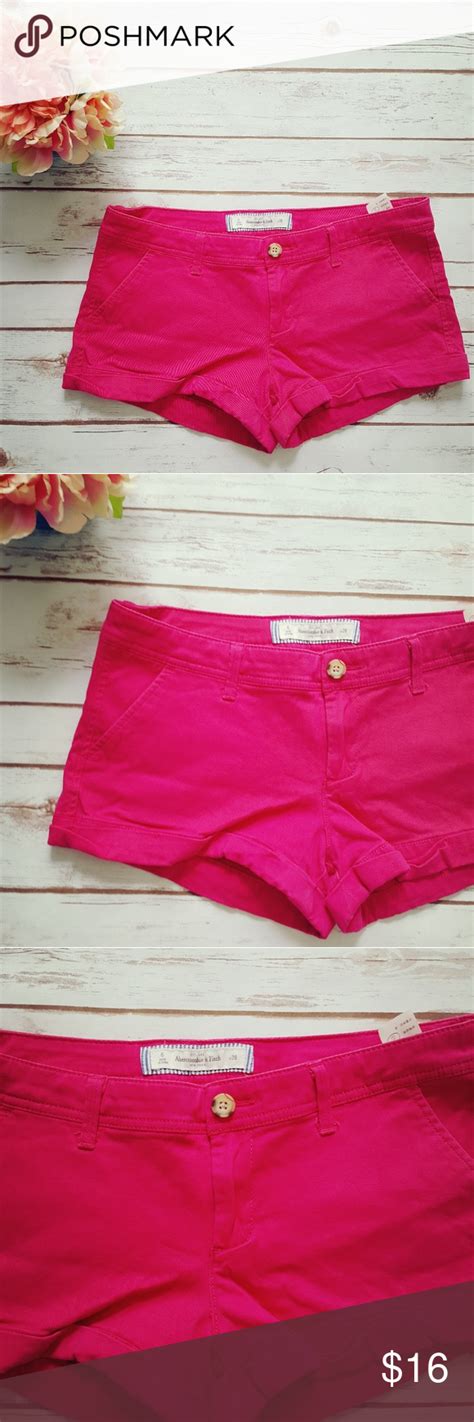 Sale Abercrombie And Fitch Hot Pink Shorts Hot Pink Shorts Pink