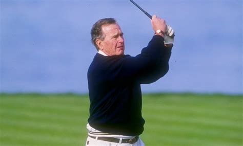 president george h w bush loved his golf game and loved playing fast