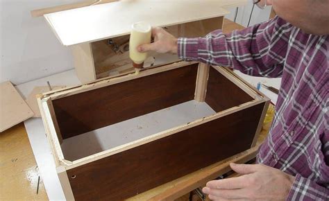 making  storage box  thin recycled plywood wooden box plans