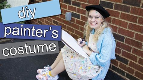 diy artist costume ii painting  outfit youtube