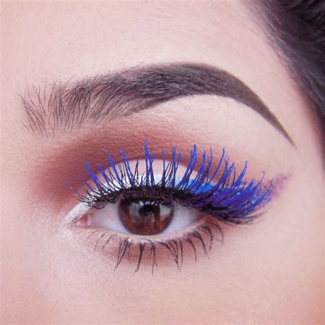 blue mascara water based suited  eyelash extensions