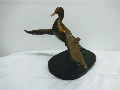 Sold At Auction Bronze Ducks Unlimited Uprising By Frank K Newmyer