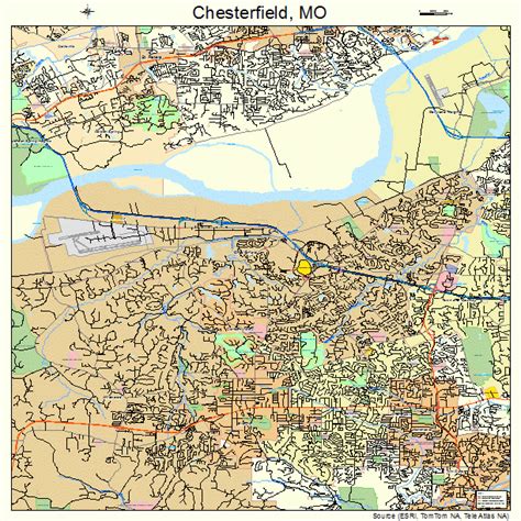 chesterfield missouri street map