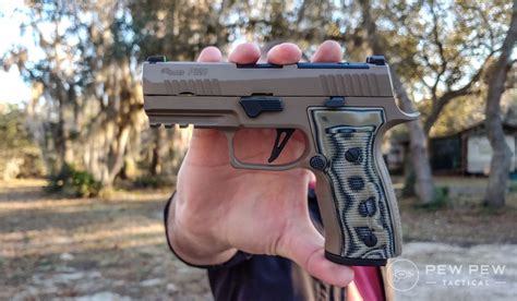 hands  review sig sauer p axg scorpion pew pew tactical