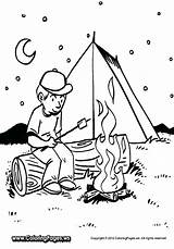 Camping Coloring Pages Printable Getcolorings Popular sketch template