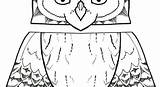 Owl Puppet Paper sketch template