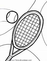 Tennis Coloring Pages Racket Ball Court Drawing Template Clipartmag Getcolorings Player Dorable sketch template