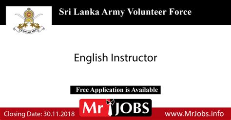 Vacancies In Sri Lanka Army Volunteer Force English
