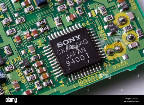 sony integrated circuit chip stock photo alamy