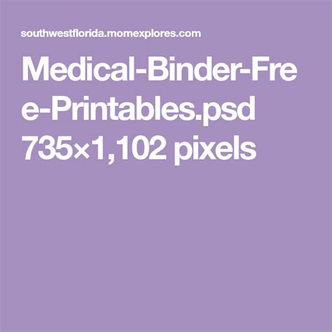 medical binder  printablespsd  pixels medical binder