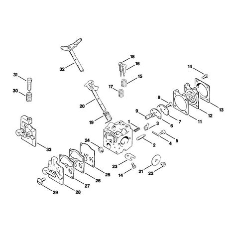 stihl  chainsaw   parts diagram carburetor wa  wa