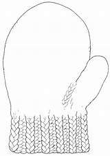 Mitten Printable Coloring Preschool Mittens Winter Template Pages Color Getcolorings 6th December National Sheet Crafts Kids Worksheets Missing sketch template