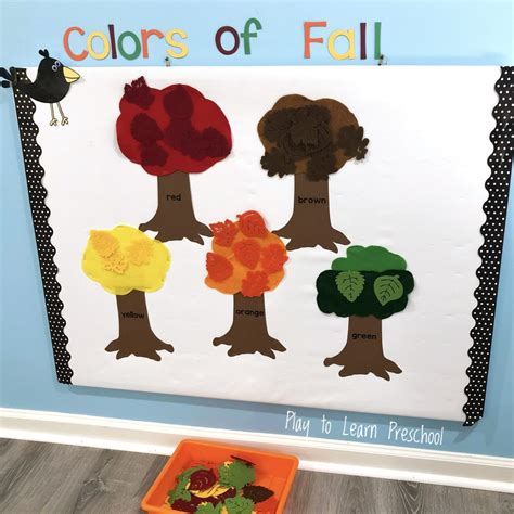 fall bulletin board  preschoolers  preschoolers