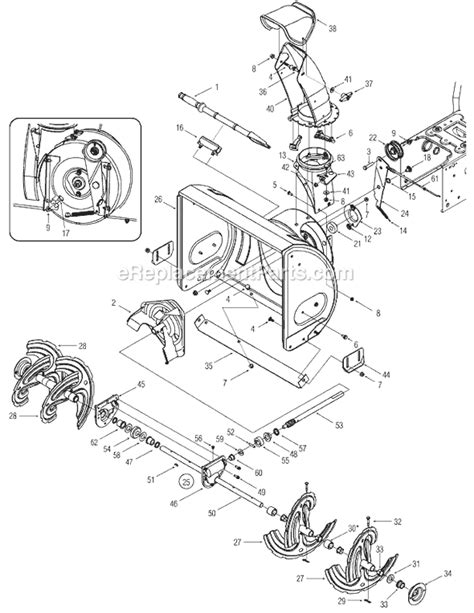 yard machine snowblower parts diagram wiring diagram