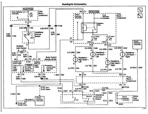 gmc sierra headlight wiring diagram