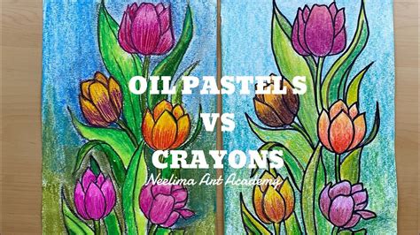 oil pastels  crayons tutorial wax crayons  oil pastels youtube