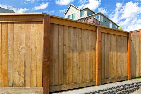 popular wood privacy fence styles amazing wooden fence types