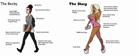 Becky Vs Stacy Virgin Vs Chad Know Your Meme